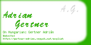adrian gertner business card
